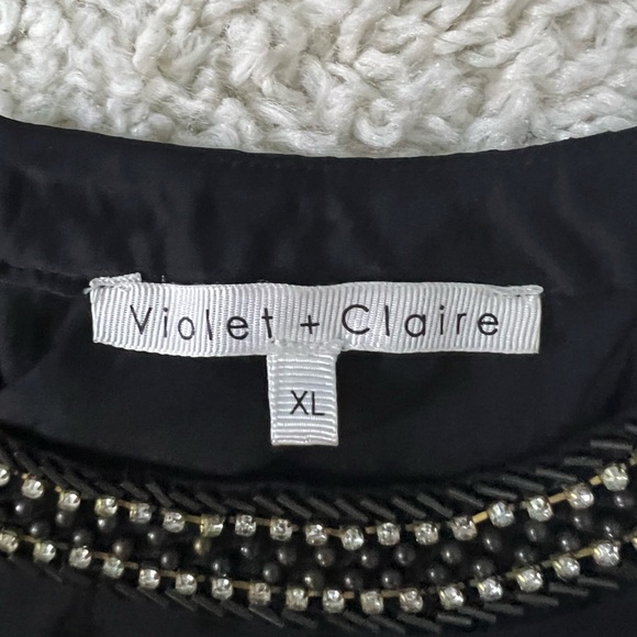 Women’s XL Black Long Sleeve Blouse with Open Shoulder - Picture 4 of 7